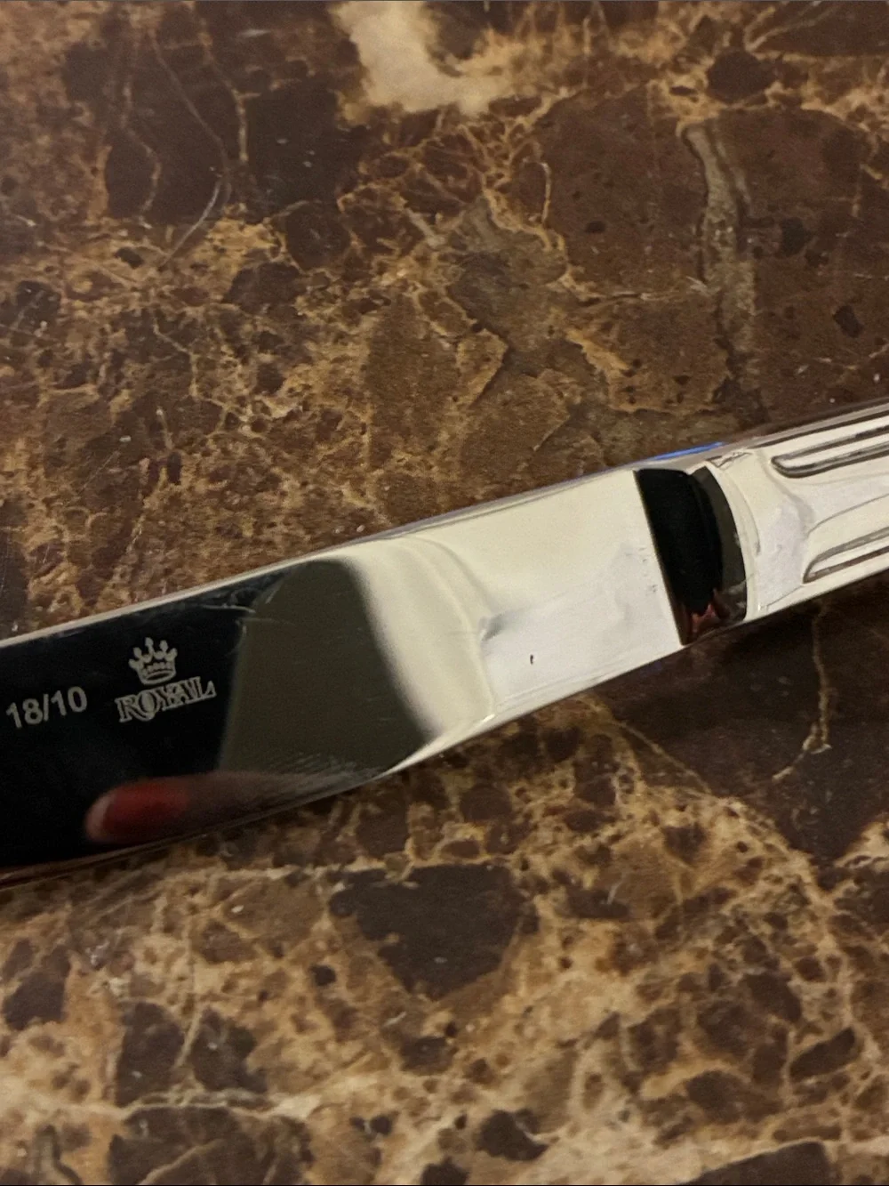 Royal Prestige Glossy Stainless Steel Soup Spoon and Dinner Knife Set